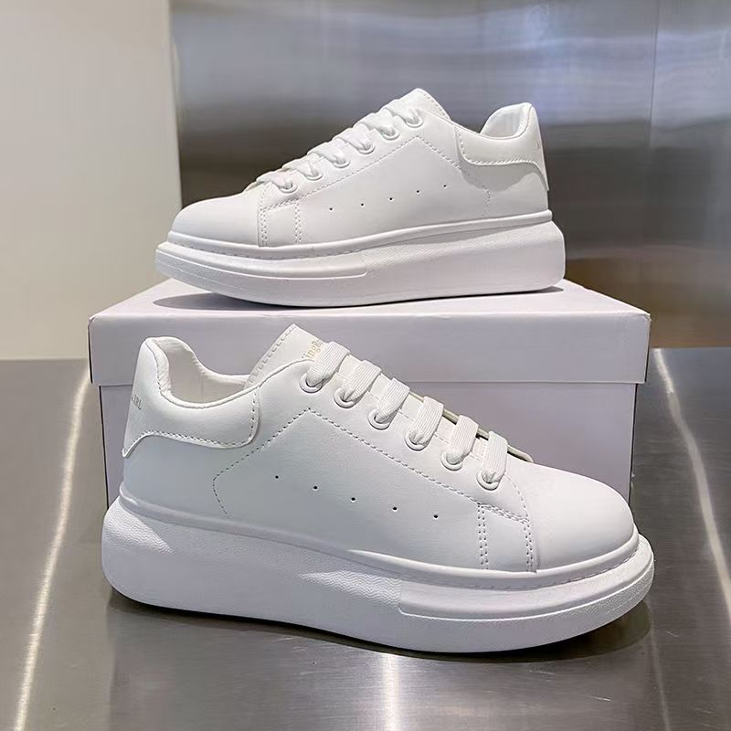 New Designer Casual Mens Women Shoes Platform Sneakers Leather Suede Veet Flats Lace Up Chaussur De Espadrill Chaussures Sports