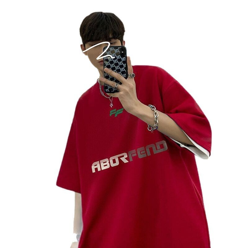 Summer T-shirt For Men, Trendy Brand, Korean Version, Hong Kong Style, Trendy Internet Celebrity , Men's Half-sleeve, Ins Short Sleeve, Designer 