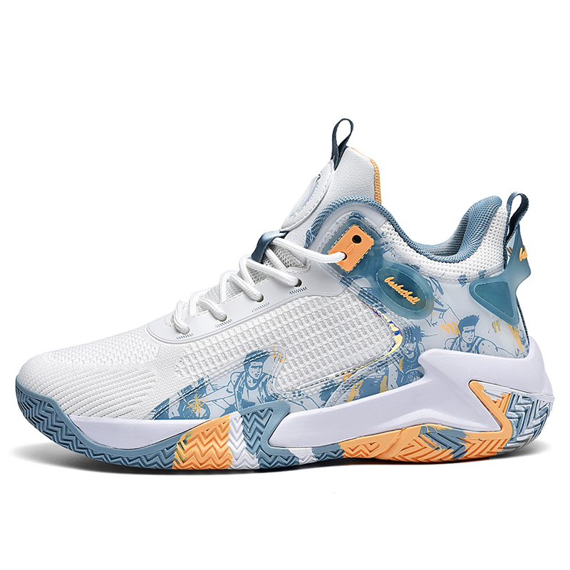 8881- Classic Fashion Wear resistant Breathable Anti slip Mesh Sports Shoes, Basketball Running Sports Walking Shoes, Rubber soled Men's Basketba