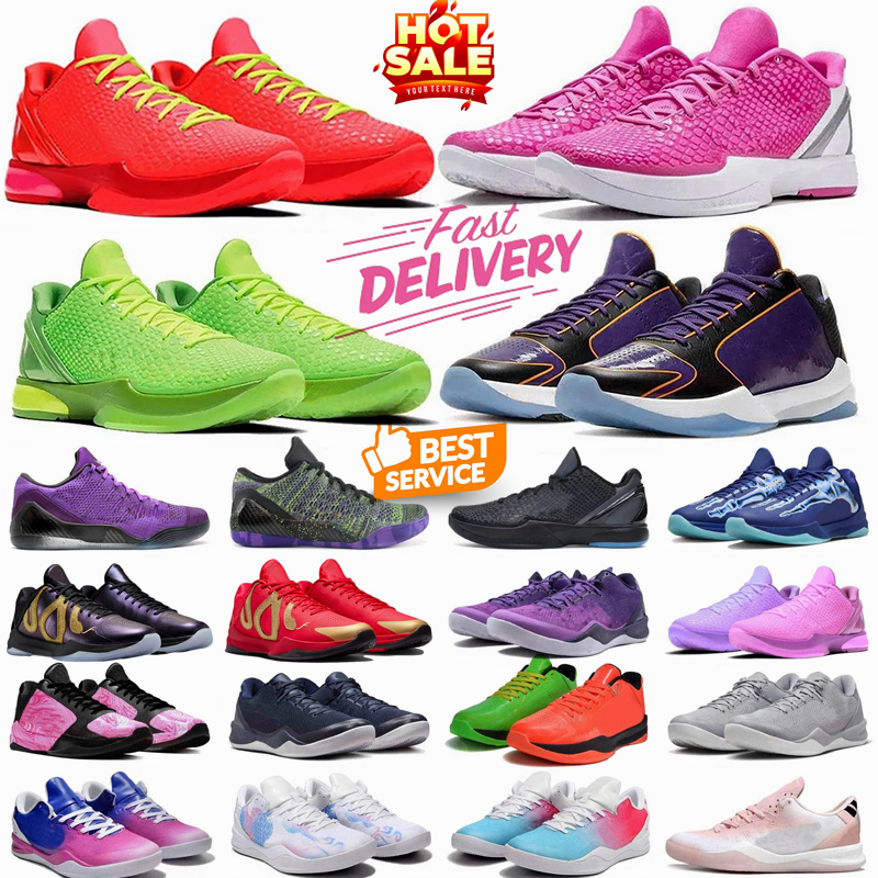 Free shipping Black Mamba 6 5 Protro Grinch Grinches Basketball Shoes 8 Eybl What The white Dodgers Men mens Trainers university Outdoor Sports Sneakers