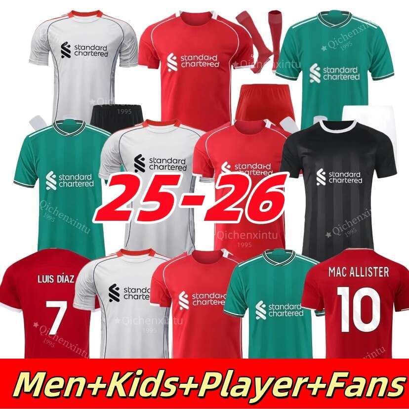 ALLISTER ENDO GAKPO Liverpoool CHIESA goalkeeper DARWIN 25 26soccer jersey Luis DIaz SZOBOSZLAI A.BECKER Player men kids kit Football Shirt uniforms GRAVENBERCH