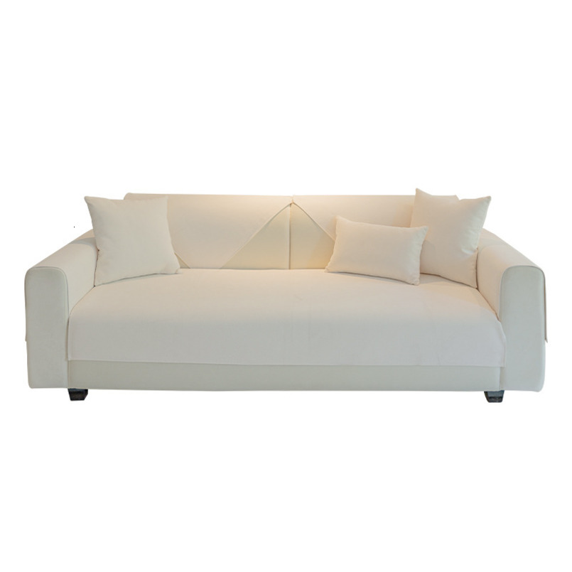 Minimalist Nordic Style Chenille Cushion All-Season Breathable Seat Fabric Non-Slip Slipcover Combination Sofa Cover