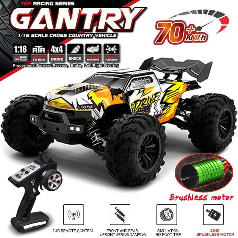 16102PRO Brushless 4WD RC For Adults1 16 Fast RC With 70KM/H High-Speed Remote Control Car All Terrain Off-Road TrucXJ260703
