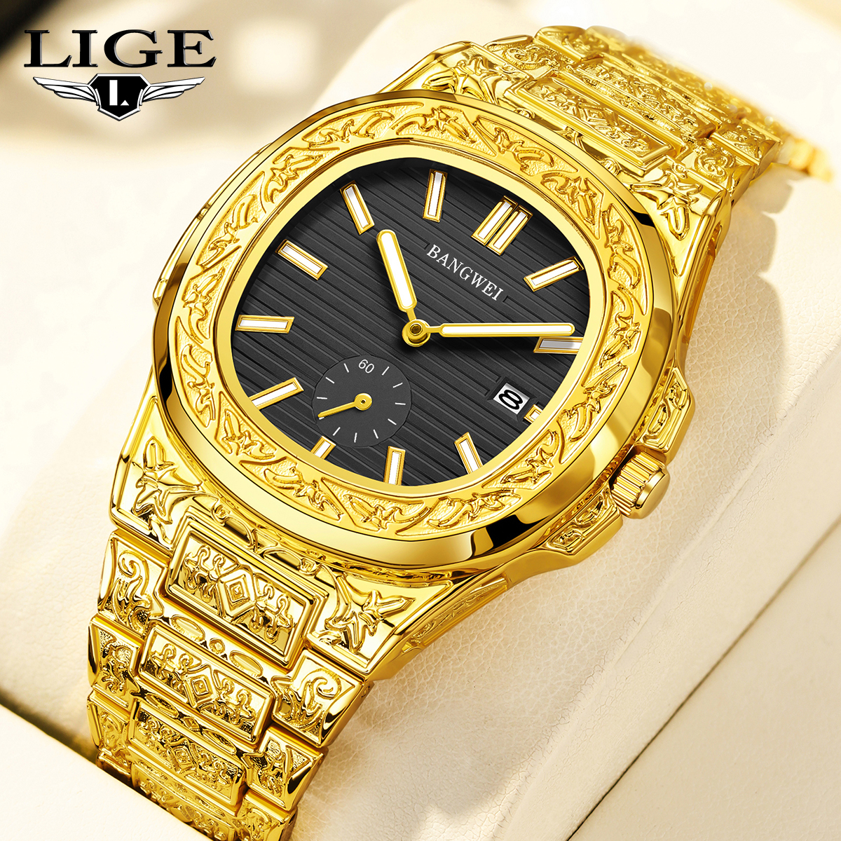 Ligg watch men's universal watch men's and women's same waterproof watch holiday gifts