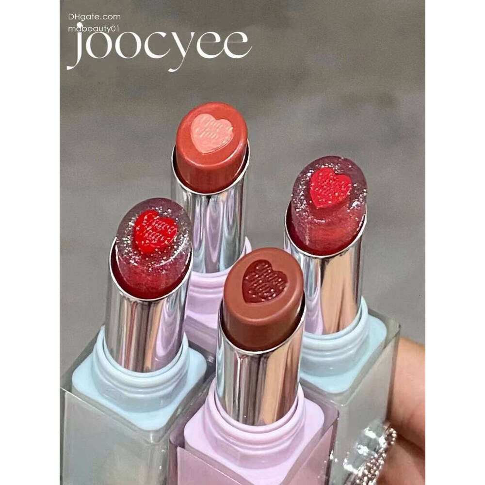 Joocyee Jelly Lipstick Love Sand Shape Moisturizing Long-lasting Non-stick Cup Glaze Natural Nude Color Lip Makeup X250703