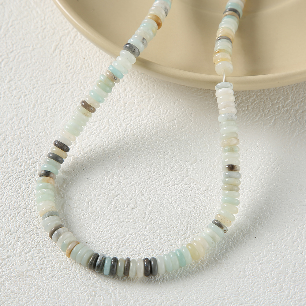 Spacer Beads Natural Stone Raw Stone Spacer Beads for Bracelet Necklace Jewelry Accessories DIY Handmade Materials Separation