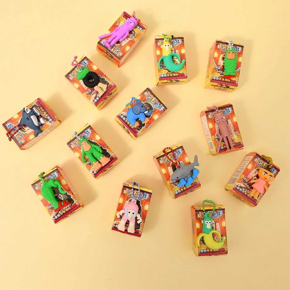 Keychain 24PCS Itan Brainrot Blind Box Tungtungtung Sahur Tralalelo Tralala Brr Patapim Keychain Pendant Blind Box Toys Z250703