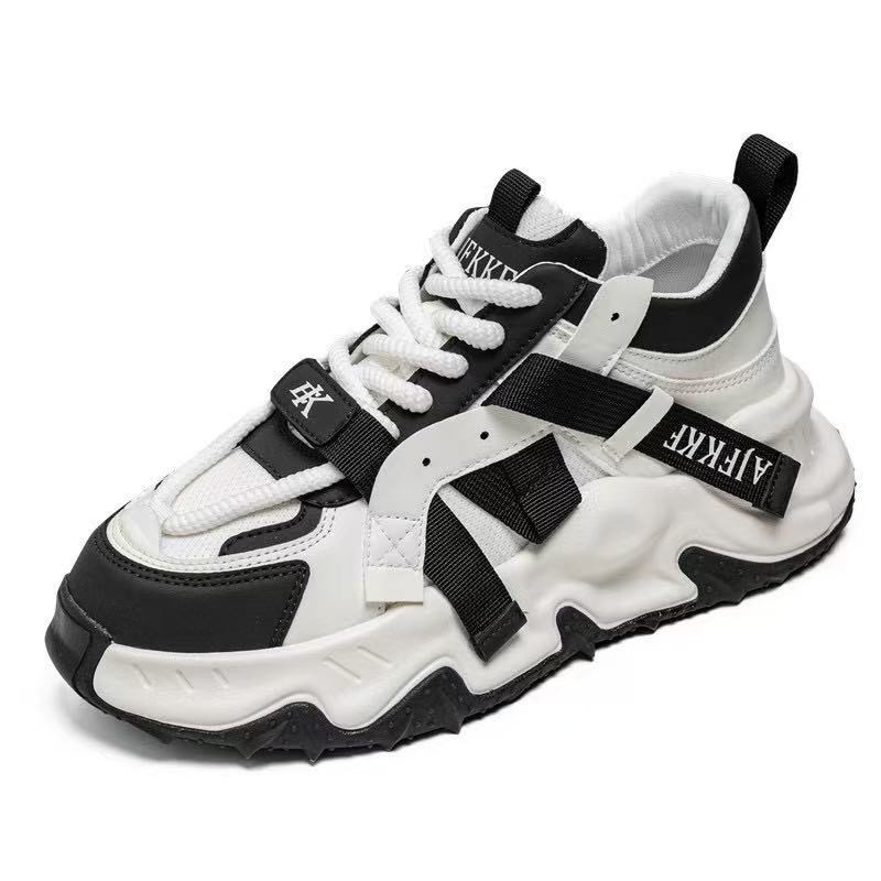 2025 Spring/Summer New Men's Thick soled Dad Shoes with Breathable Mesh and Casual Sports Shoes, Versatile and Niche Men's Shoes