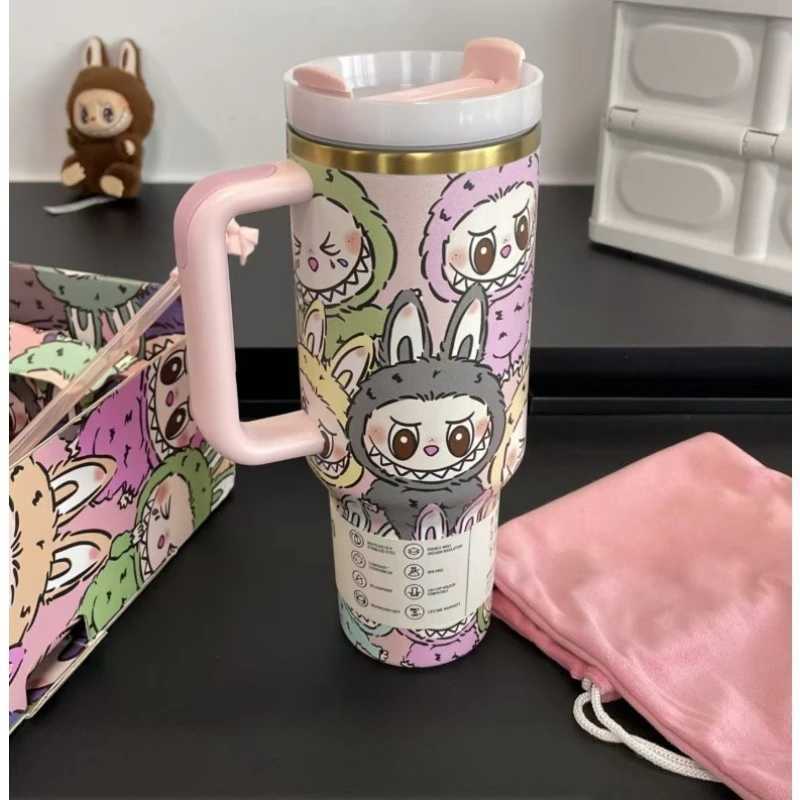 Cup with straw stainless steel vacuum insulated drum 40oz outdoor hot ice travel cup Z250703