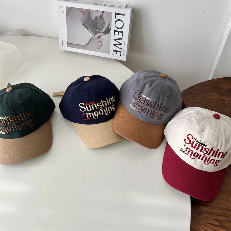 Fashion Embroidery Letter Baseball Cap Patchwork Wen Sun Hat Men Casual Sports Cotton Peaked Caps X250704