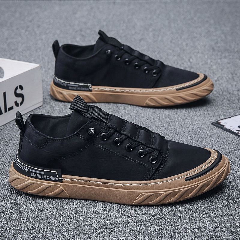 2022 summer new breathable ice silk old Beijing cloth shoes Korean fashion versatile shoes mens casual canvas shoes240930