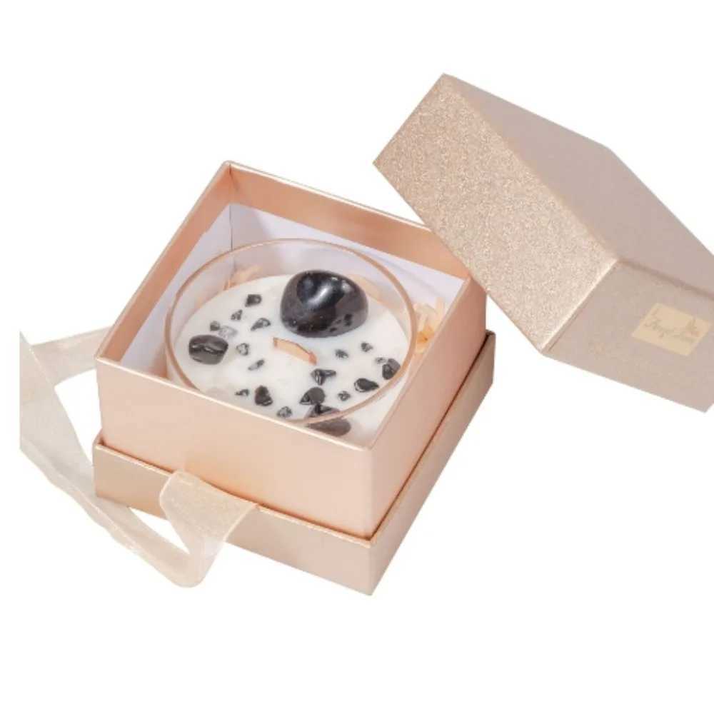 Bedroom decorations aromatherapy candles creative soy wax souvenirs natural crystal stone scented candles W250704