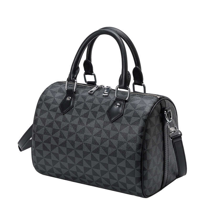 Lacel Urwebin 2025 New Trendy Women's Simple Versatile Boston Pillow Bag Crossbody Shoulder Mini Monogram Handbag