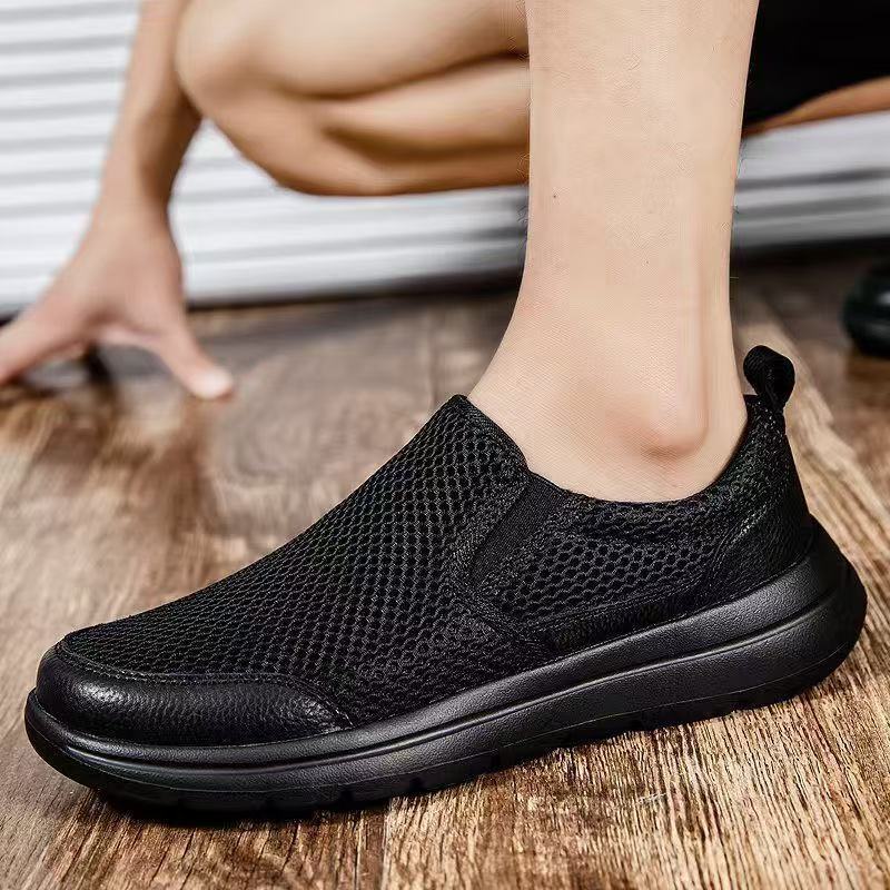 Foreign trade mesh shoes, breathable and simple casual shoes for spring and summer, designer shoes for outdoor walking, lightweight men's sports 