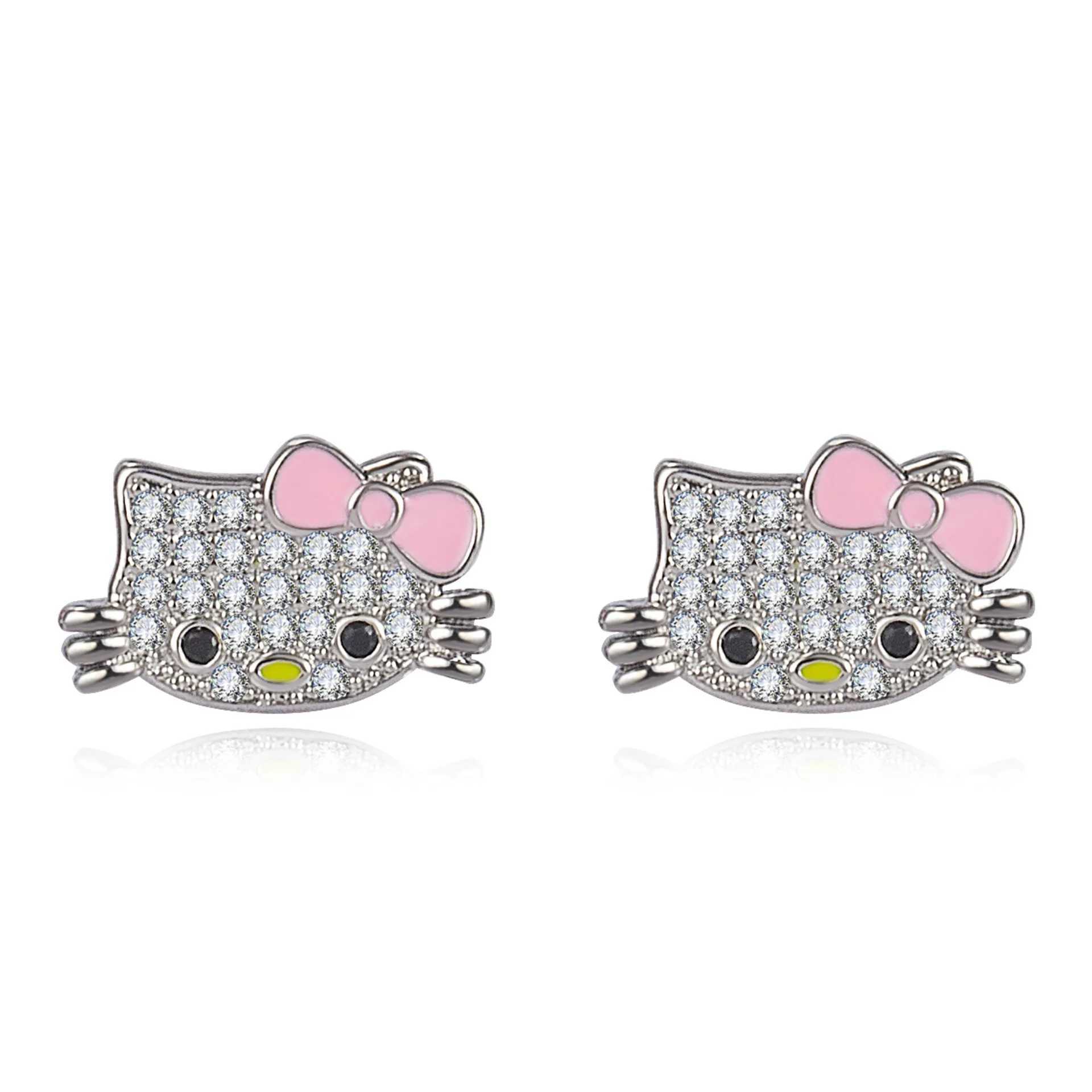 Sanrio Hello Kitty Bracelet Necklace DIY Handmade Gift for Girls Cute Jewelry w250716