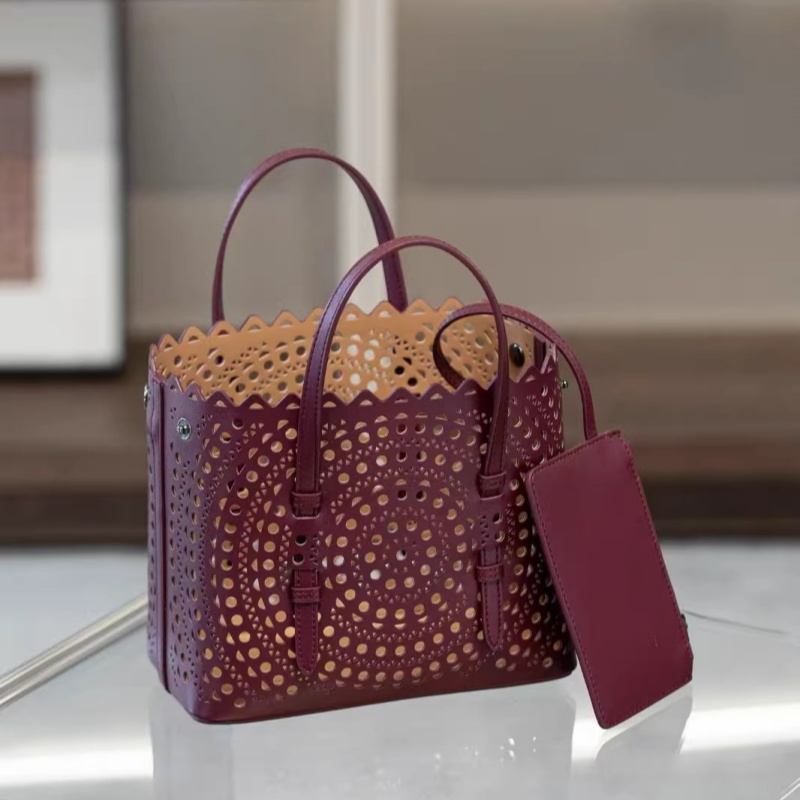 New designer bag tote bag cowhide genuine leather sunflower wave hollow out laser engraving cailan sub package shoulder crossbody bag fashion luxury bag three sizes