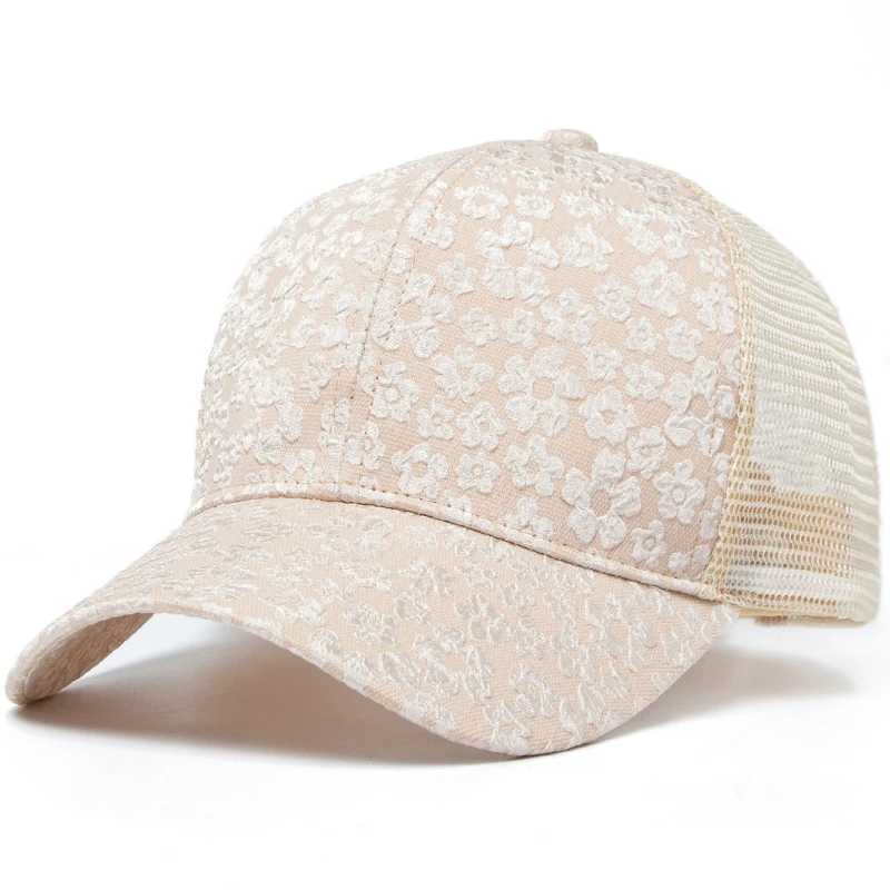 CNTANG 2024 New Print Mesh Caps Fashion Wen Baseball Cap Summer Outdoor Casual Sun Hat For Fem Hip Hop Girls Snapback X250704