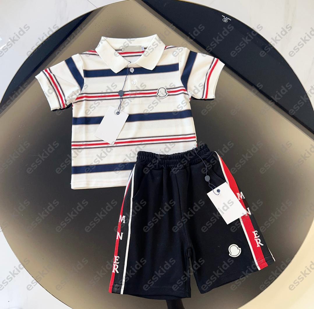 Childrens Summer Tracksuits polo Shirt Kids Shorts Designer Clothing Sets For Baby -12 Boys Girls Short Sleeves Pants Luxury T-Shirt Outfits DPD2507041