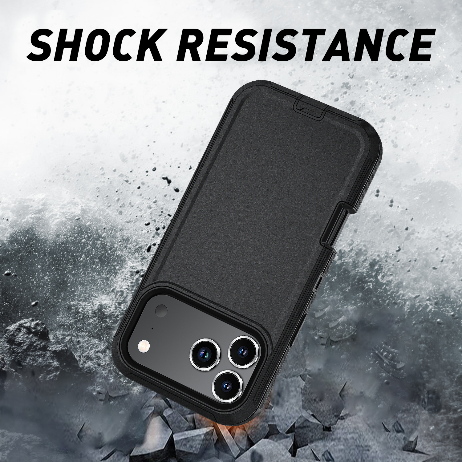 Heavy Duty Armor Full Body Shockproof Hybrid Rugged Case For iPhone 17 Air 16e 16 15 14 13 12 11 Pro XS MAX 8 7 Plus Samsung S25 Edge S24 FE S23 Ultra