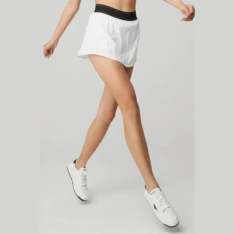 Women's Skirts Accolade Yoga Letter Jacquard Elastic Tennis Skirt Women's Quick-drying Sports With Pocket Running Fitness Casual Skirts