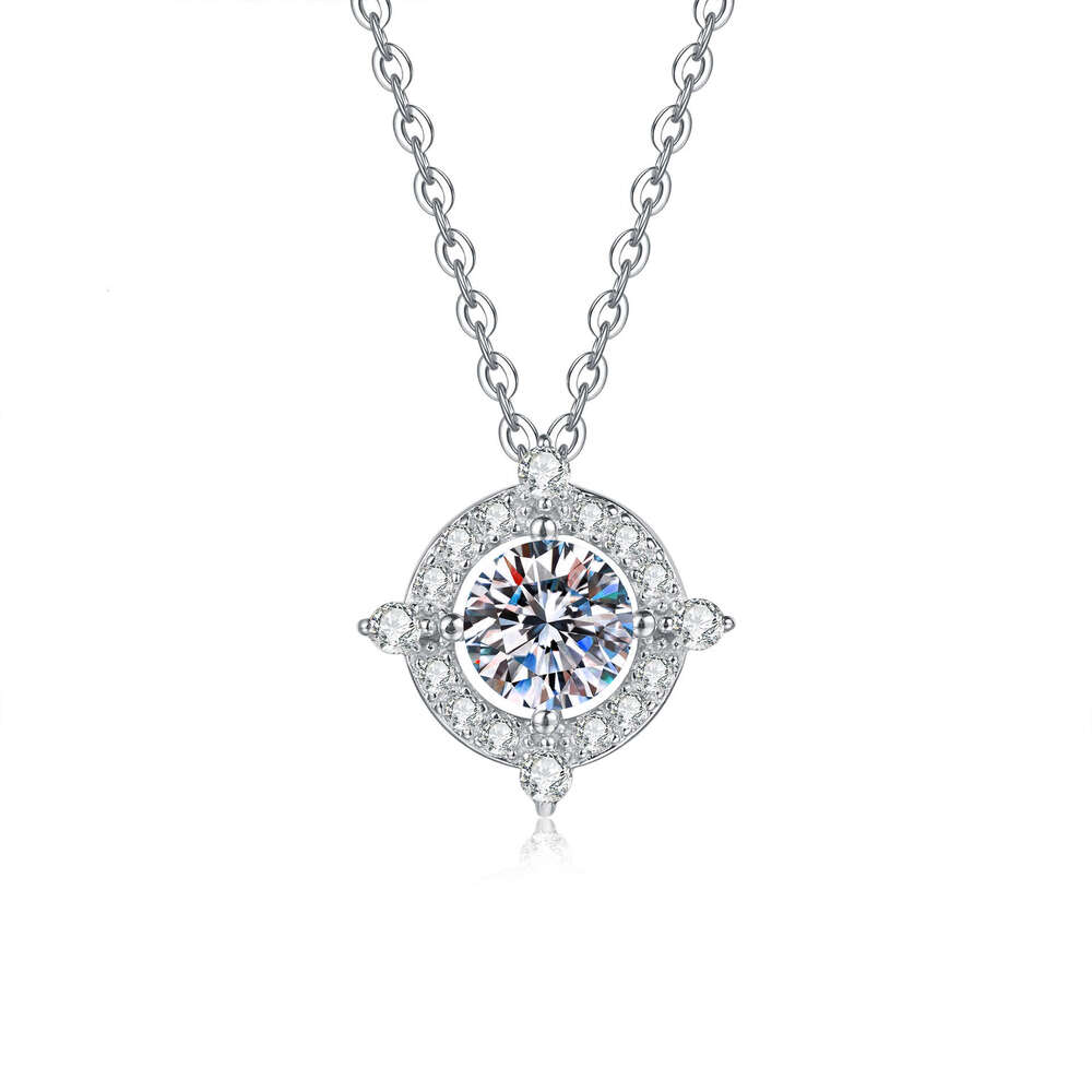 S925terling D Color MoiS925S925anite S925aturn ing Pool Pendant S925imple VerS925atile S925ier Necklace 2c7