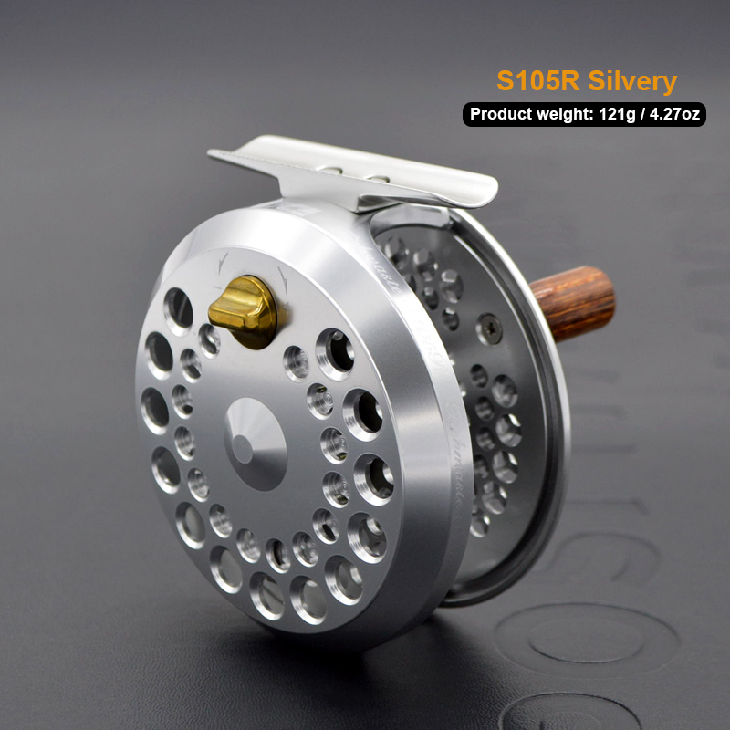 3/4wt Fly Reel with CNC-Machined Aluminium Material for River and String Fishing - Interchangeable Left and Right Hand