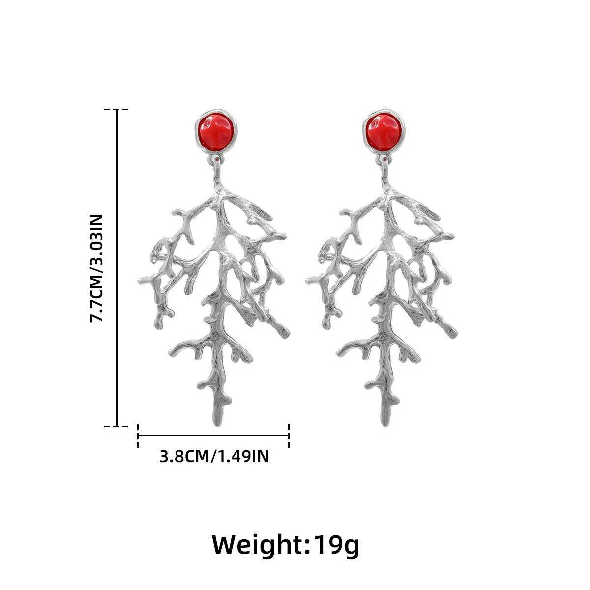 Fashion Metal Tree Branch Geometric Dangle Earrings ZAA New Womens Fashion Trend Daily Jewelry Accessories Y250704