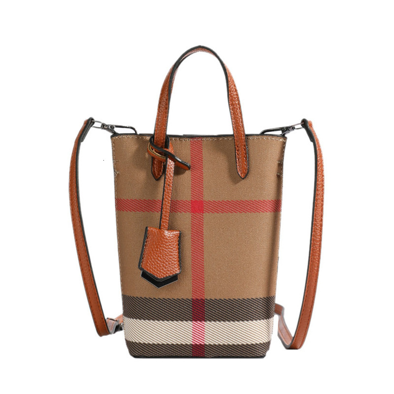 Free Shipping Designer Bag High-end Niche Plaid Vintage Bag For Women 2025 New Fashion Handbag Shoulder Bag Crossbody Phone Bag