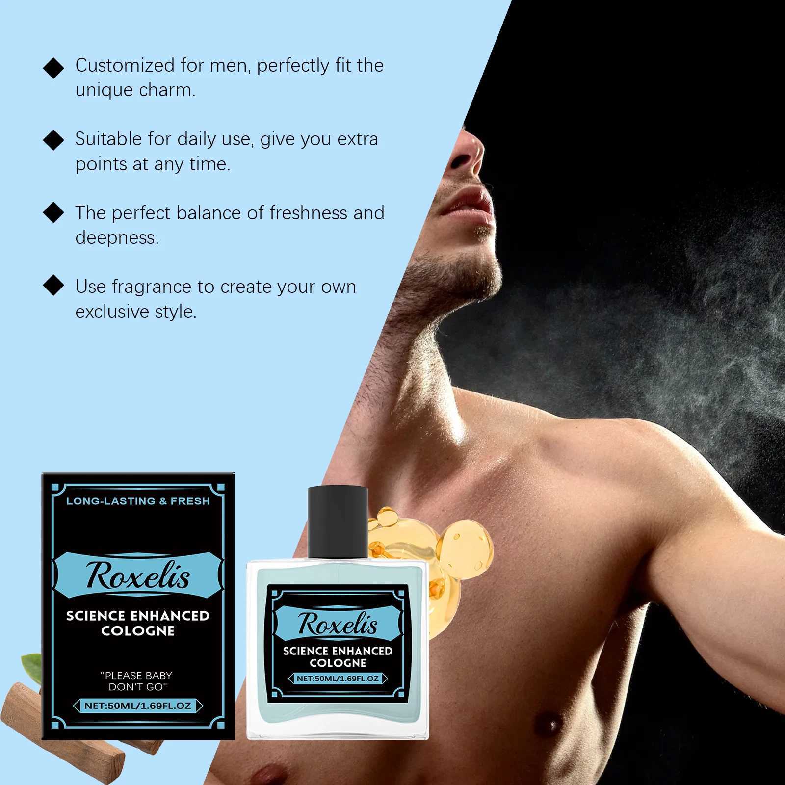 50ml Roxelis Pheromone Cologne Perfume Mist for Men Long Lasting Gentleman Charming Scent Refreshing Couple Dating Glamor Perfume XJ250704