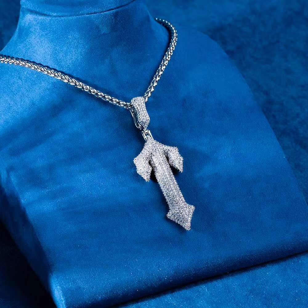 Trendy Lab Grown Moissanite Diamond vvs1 Studded Hip Hop Pendants for Bold and Edgy Fashion Enthusiasts Custom Fine Jewelry Pendants for Sale