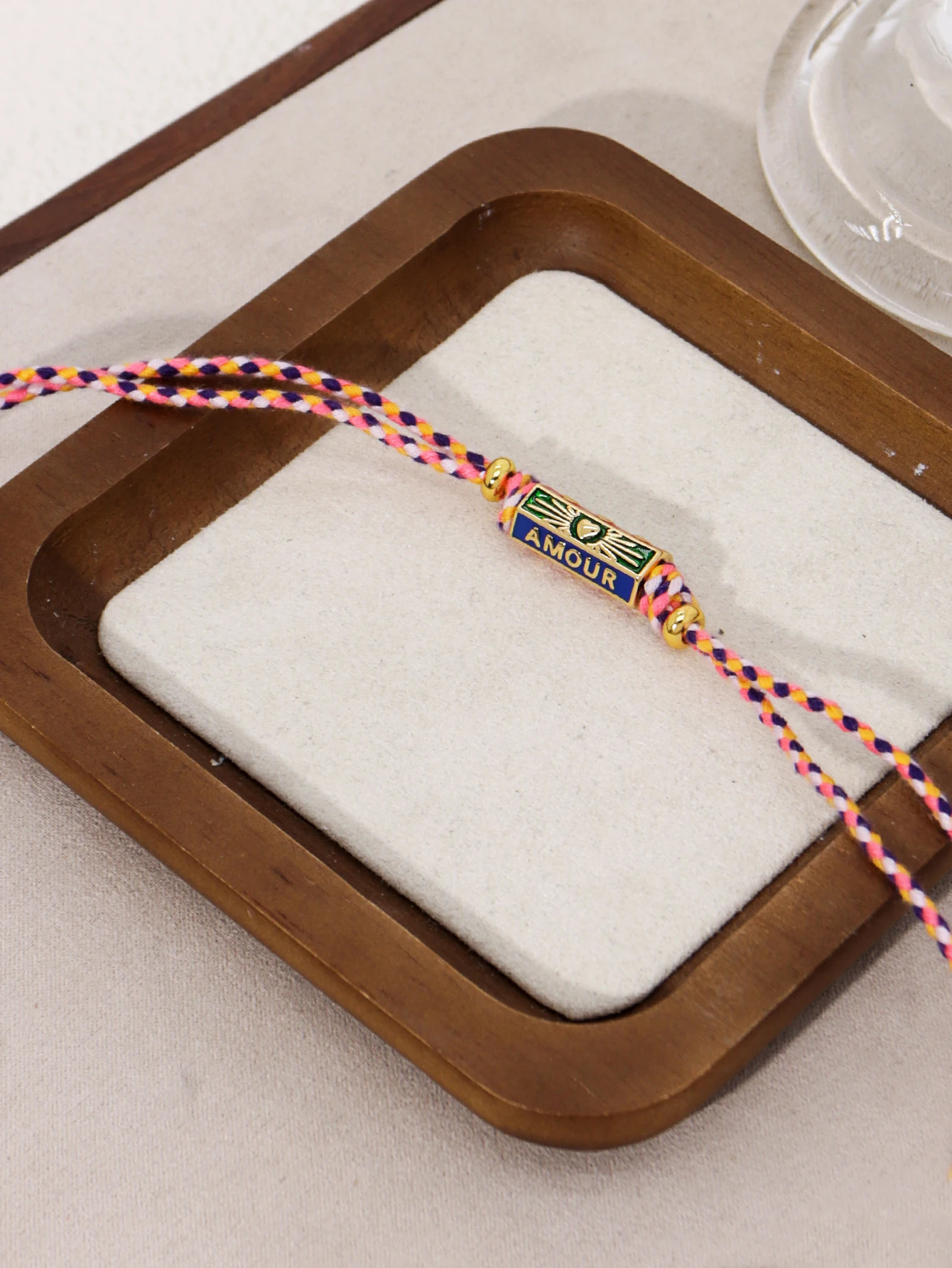Tribal Style Handmade Braided Rope Pendant Necklace with Letter Charms for Women Party Accessories Necklace Jewelry 250701