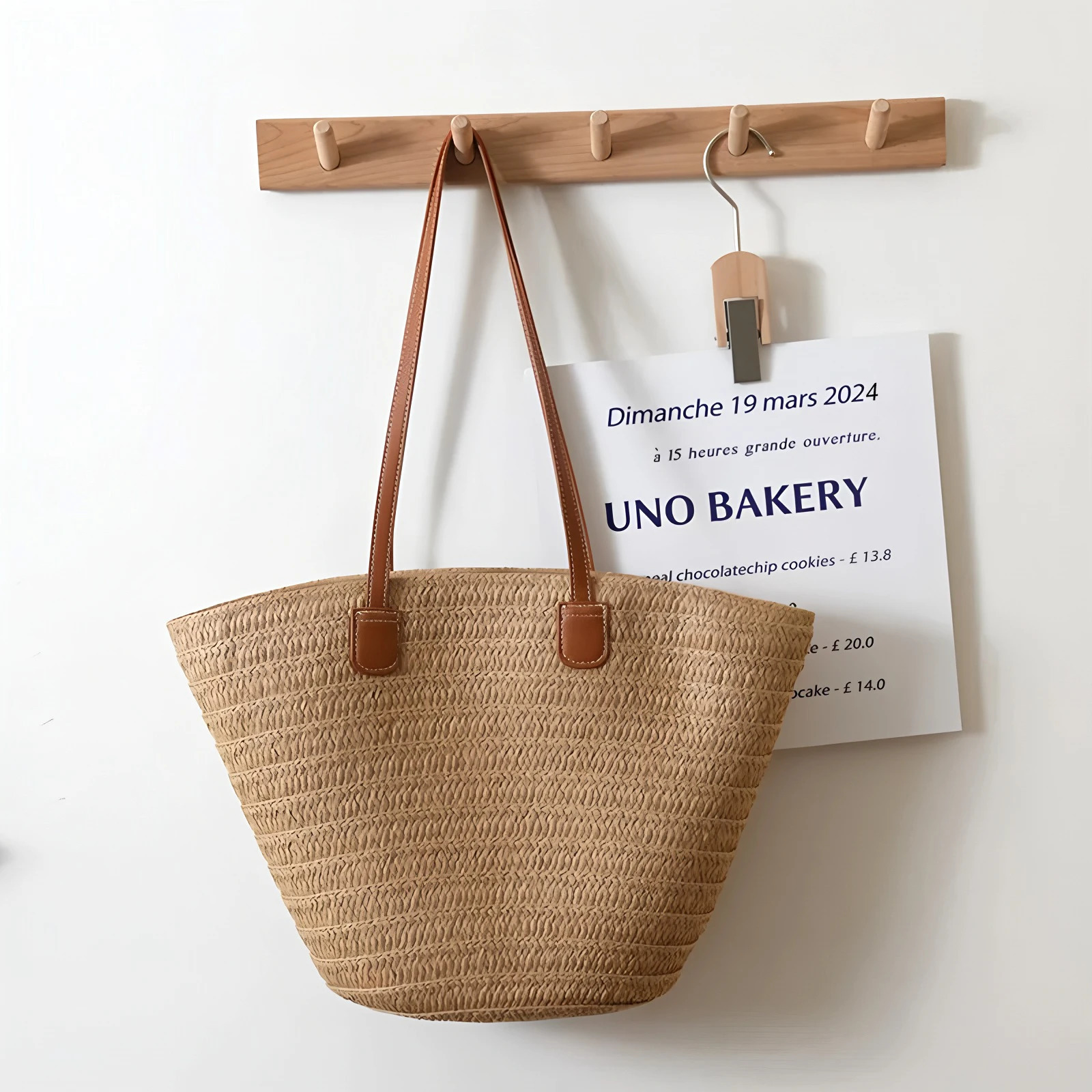Knitted Straw Bag Large Capacity Shoulder Bags Woven Basket Handbag Bohemia Shopper Satchel Womens Beach Versatile Bag 250701