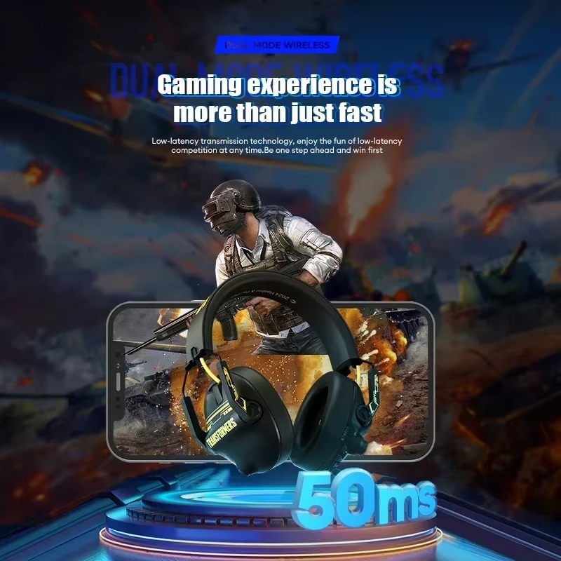 TRANSFORMERS Bumblebee Headphones Gaming Headset Music Earphones for PS4 Play Station 4 Game PC Chat Computer Dual Mode TF-G03