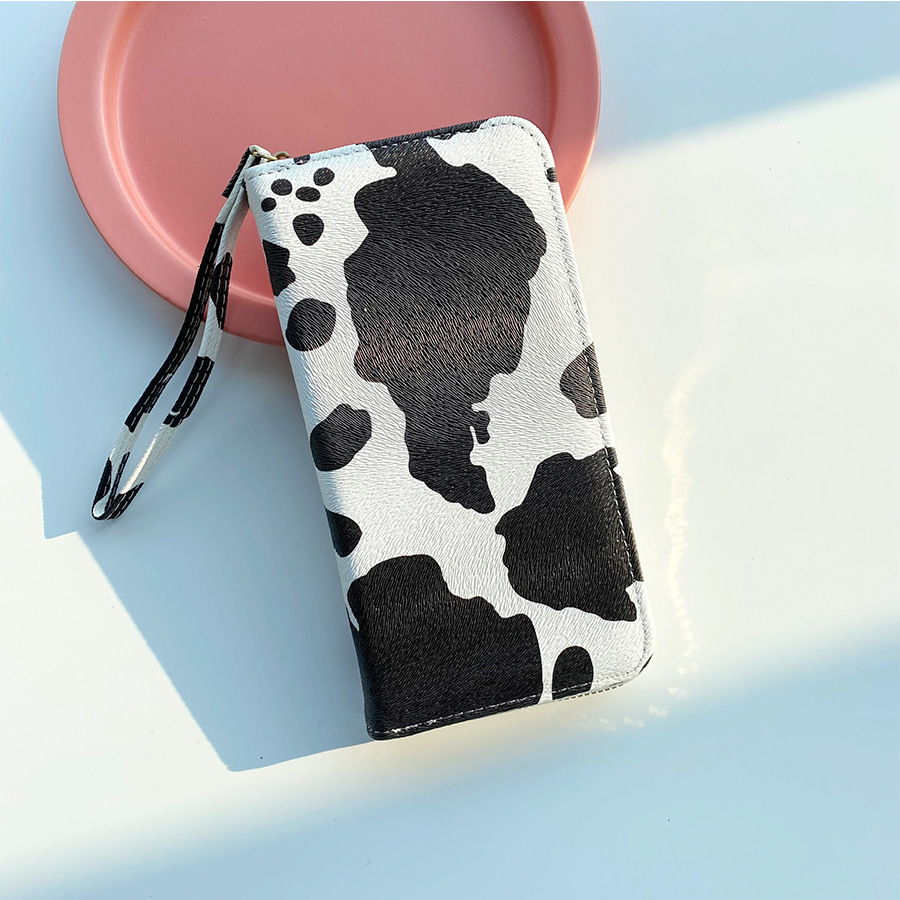 Free Shipping Designer Bag New Printed Women's Wallet High-end Cowhide Large Capacity Coin Purse Multifunctional Zipper Clutch
