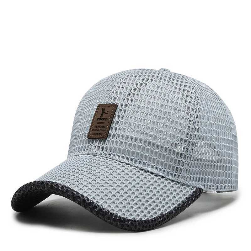 Summer Unisex Men fishing Baseball Caps Wen Breathable Mesh Snapback Hats Black Casual sport Hats Cap X250704