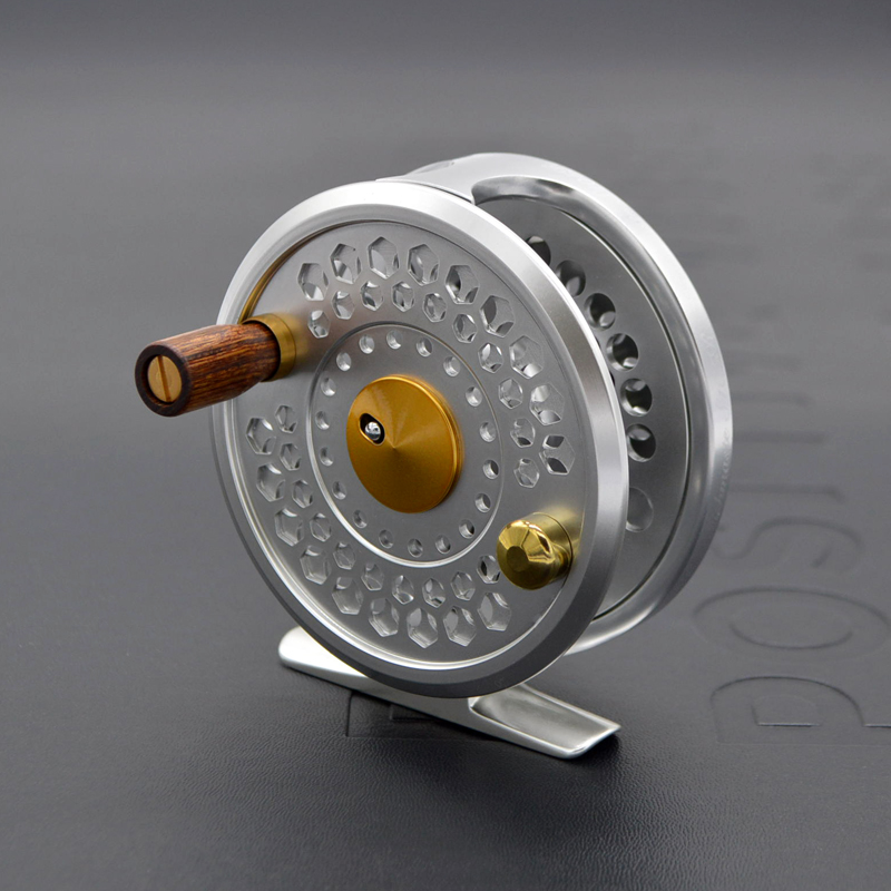 3/4wt Fly Reel with CNC-Machined Aluminium Material for River and String Fishing - Interchangeable Left and Right Hand