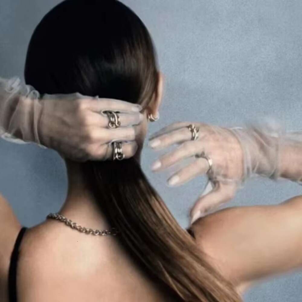 Designer Hot Selling Interlocking Personality Street Ins Japanese Korean Style Women's Ring