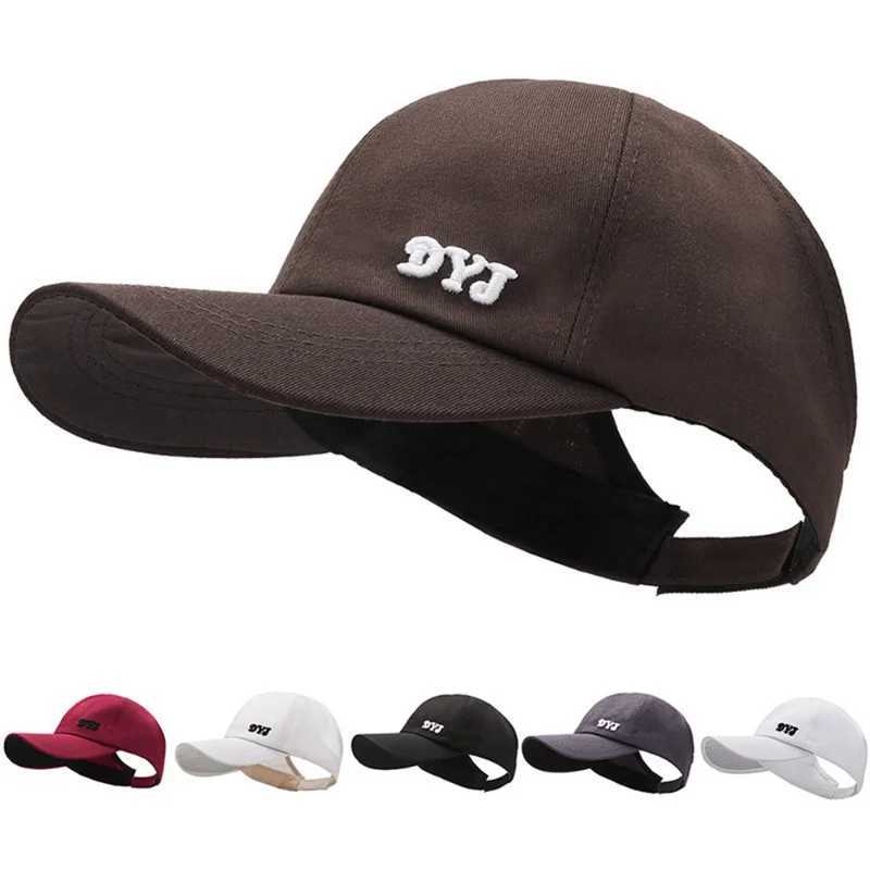 2023 New High Ponytail Baseball Cap for Wen Girls Summer Sports Cap Fashion Casual Solid Color Cap Sun Hat with Ponytail Hole X250704