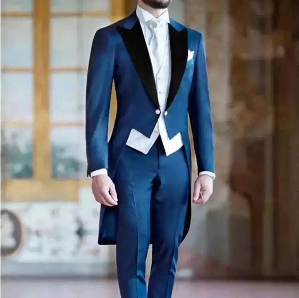 New Slim Fit Men Suits 3 Pieces Blazer+Pants+Vest Handsome Slim Celebrity Wedding Formal Work Causal Tailored Set X250704