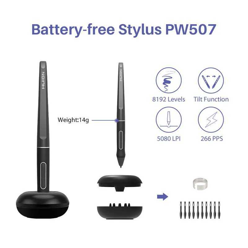 Huion Kamvas Pro 16 Drawing Pen Tablet 15.6 Inch 120% sRGB Digital Graphic Tablet Pen Display Monitor with Tilt Function X250704