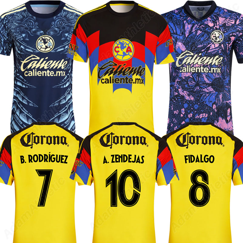 Club America jerseys 25 26 FIDALGO A.ZENDEJAS football shirts 2025 E.SANCHEZ B.RODRIGUEZ DAVILA HENRY soccer jersey kids kit player version