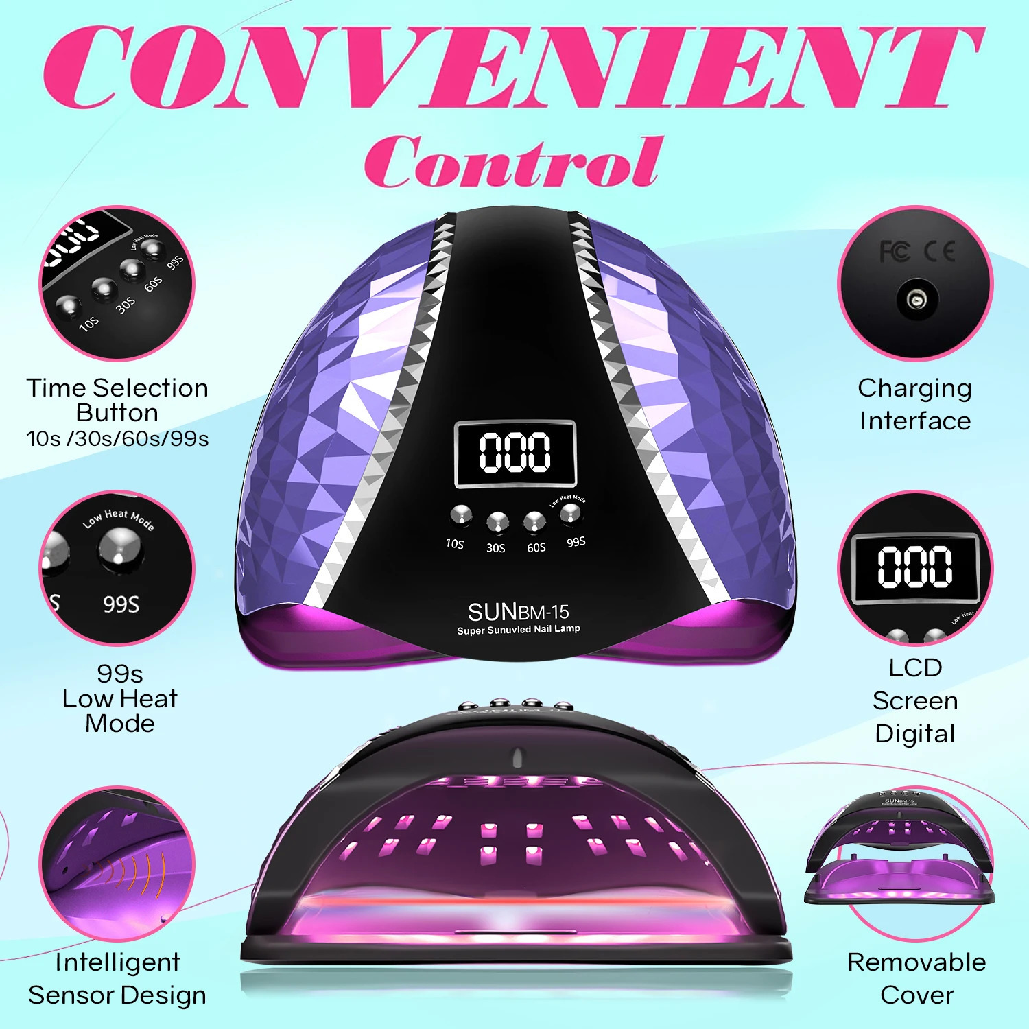 DianaBeauty UV LED Nail Lamp 66LEDs Nail Dryer with Auto Motion Sensor Professional UV Light Cabin for Nail Polish Manicure Lamp 250627
