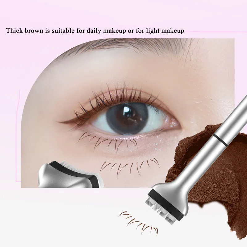 Dezone DIY Lower Eyelashes Stamps Liquid Eyeliner Eyelash Seal for Beginner Convenient Natural Simulation Mascara Stick 250704