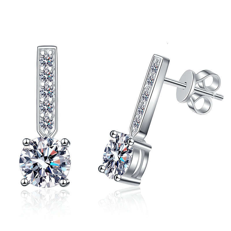 S925ame S925tyle S925 Pure S925ier for Women 1 caratS925 MoiS925S925anite EarringS925 490