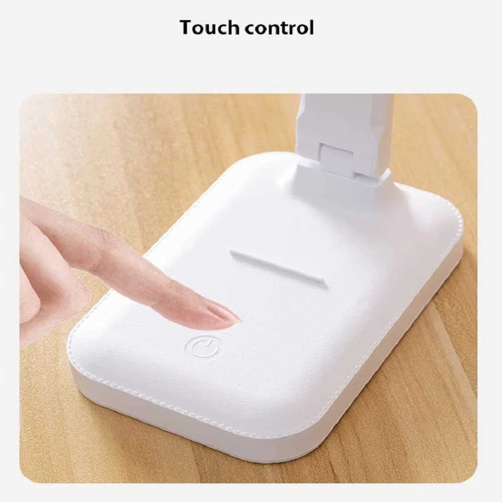 LED XH6000 Rechargeable Touch Dimming Portable Table Lamp USB Rechargeable LED Night Light Eye Protection for Bedroom Reading XJ250703