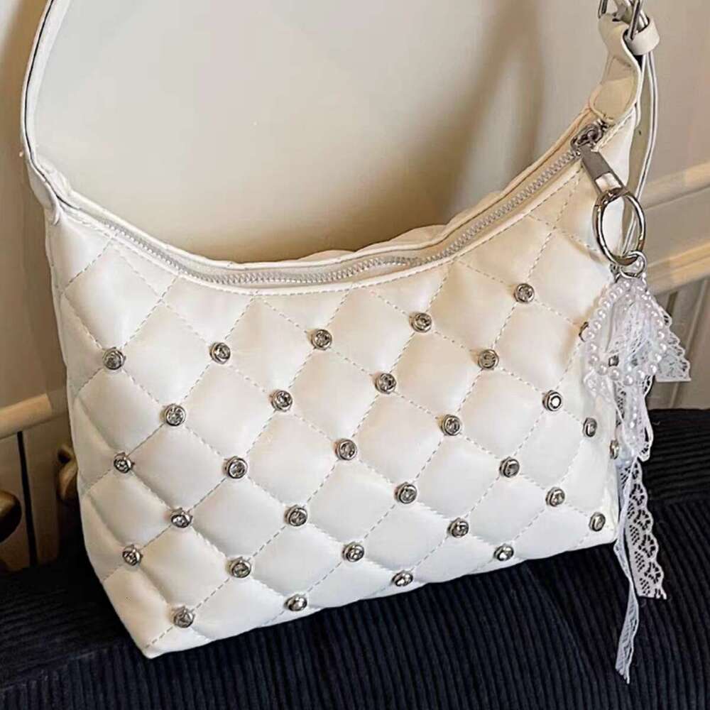 High-End Niche for Women Summer 2025 New Fashion Diamond-Studded Single Shoulder Underarm Korean Style Dumpling Bag
