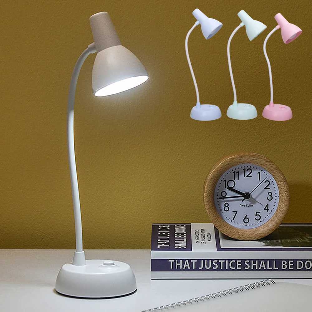 LED Eye Protection Book Night Light Adjustable Angle Mini Clip-On Study Desk Lamp AA Battery USB Plug-in for Bedroom ReadingXJ250703