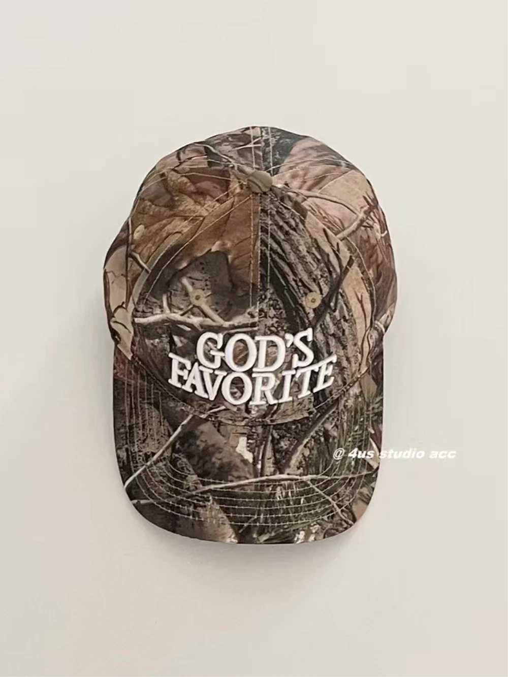 European and street fashion brand three-dimensional embroidery camouflage baseball cap wens face small wild peak hat X250704