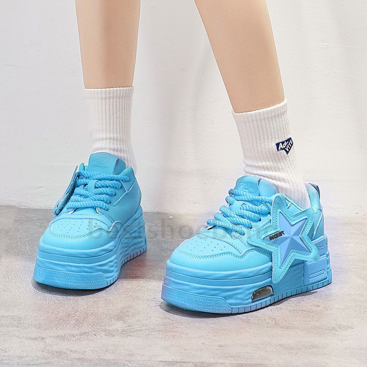 new spring autumn sneakers thick-soled trainers designer shoes womens comfort casual fashion non-slip height increasing durable walking women shoes