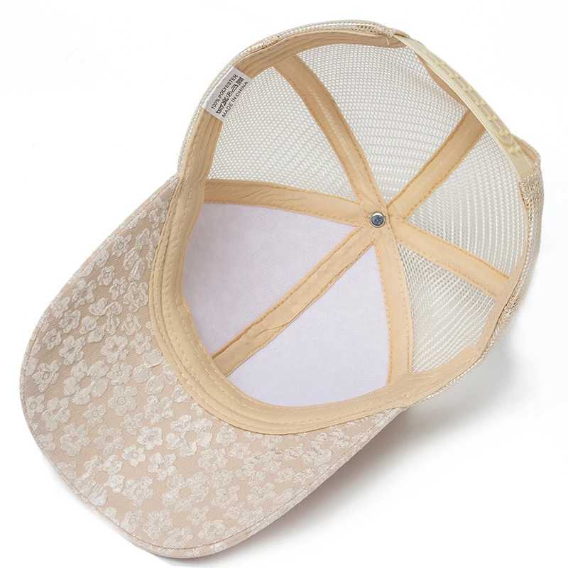 CNTANG 2024 New Print Mesh Caps Fashion Wen Baseball Cap Summer Outdoor Casual Sun Hat For Fem Hip Hop Girls Snapback X250704